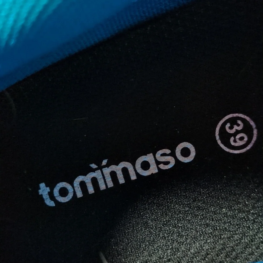 Tommaso Pista 100 Indoor Cycling Shoes Black and Blue Size 39
